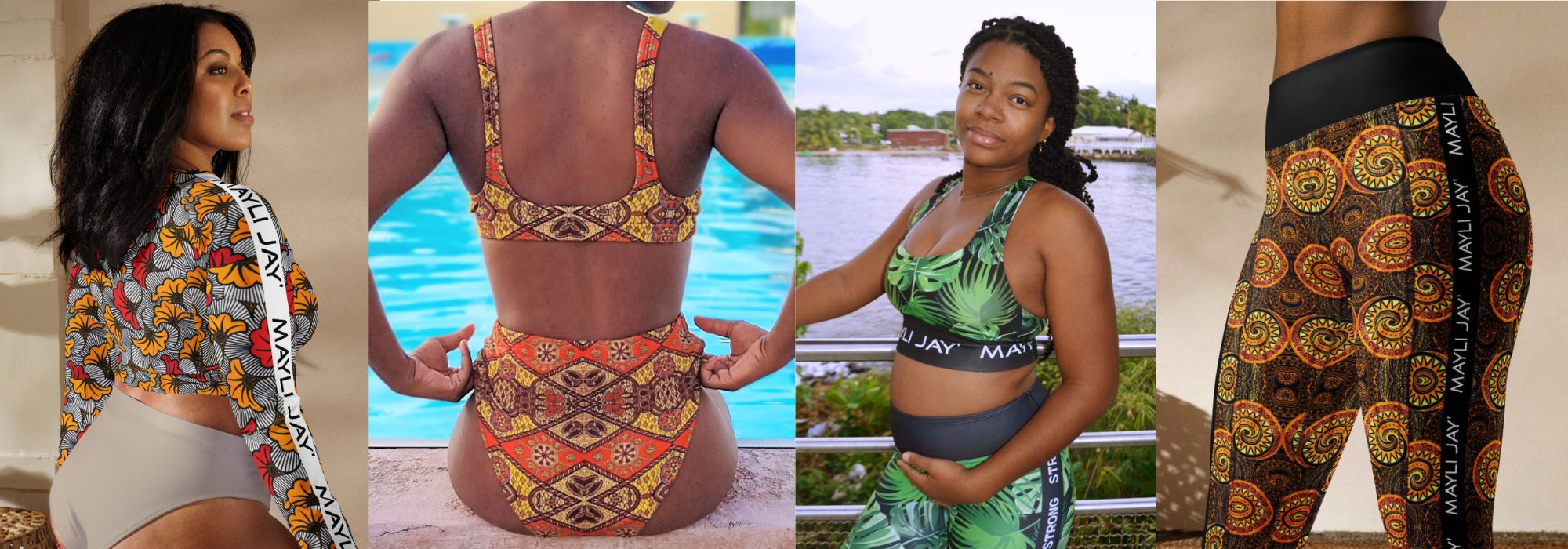 Ensemble de fitness wax africain
