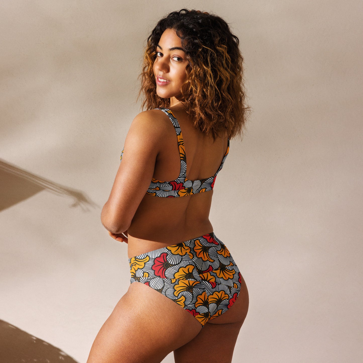 Bas de maillot de bain éco-responsable taille haute Mayli Jay'