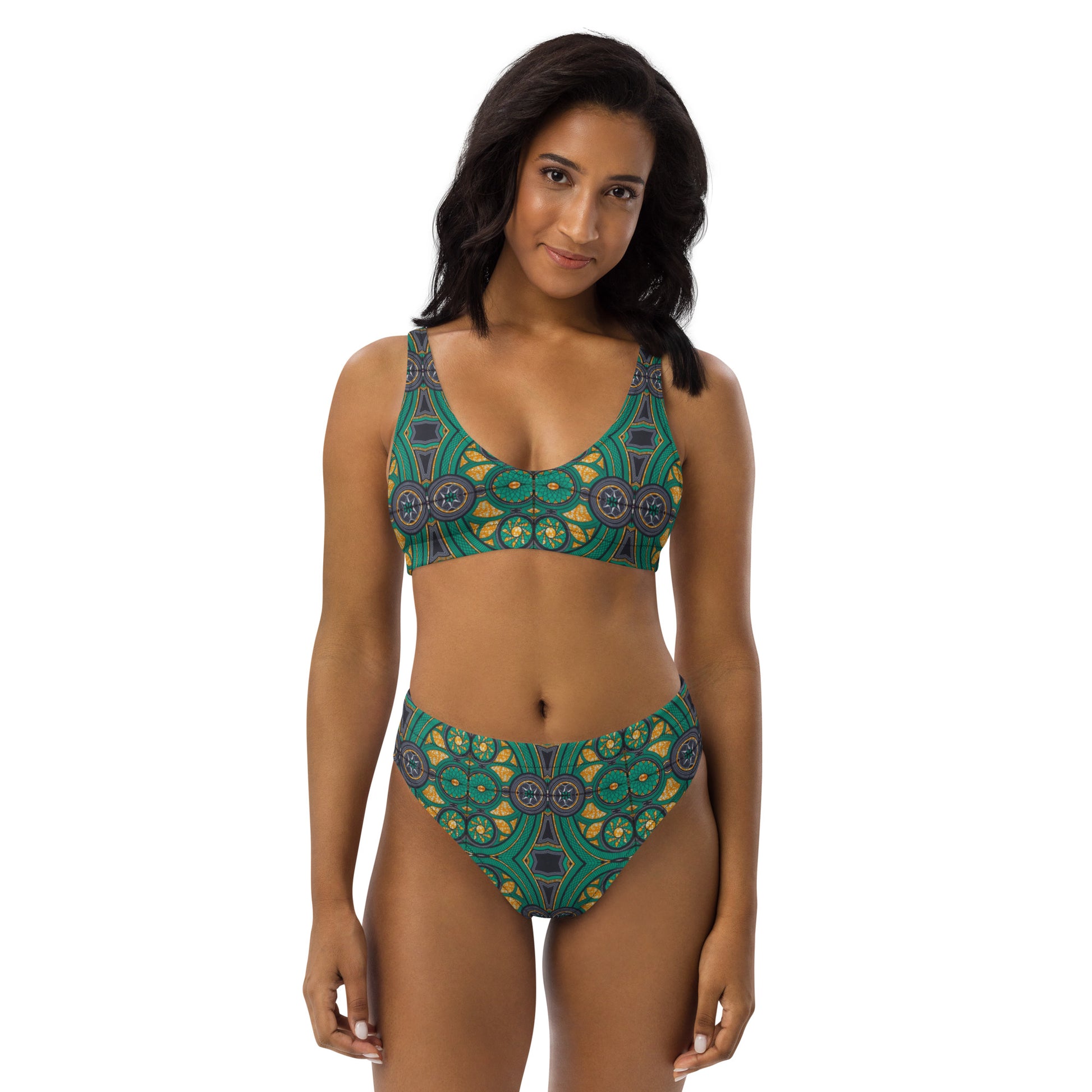 Bikini éco-responsable taille haute - EMERALD Mayli Jay'