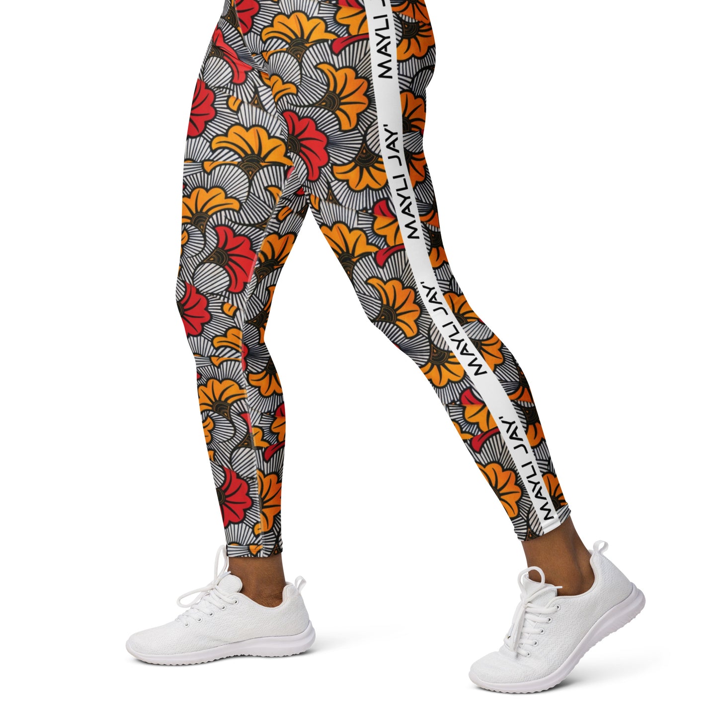 Legging de fitness imprimé wax pour femme
