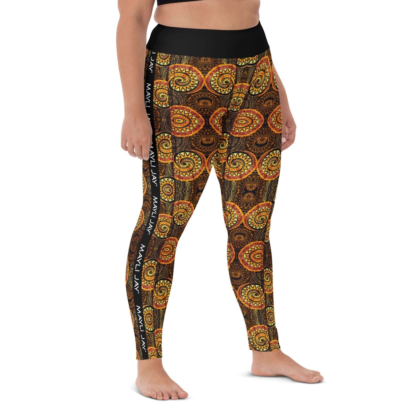 Legging de yoga imprimé wax pour femme