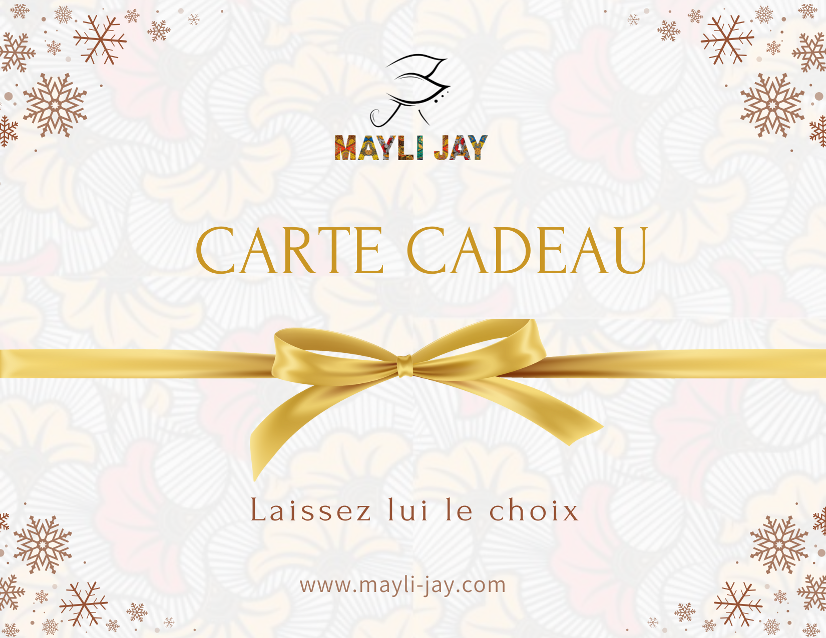 Carte Cadeaux MAYLI JAY'